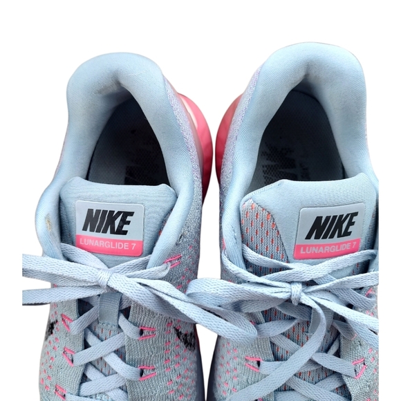 Nike Women's Lunar Glide Running Shoes - Gray and Pink - Picture 4 of 6